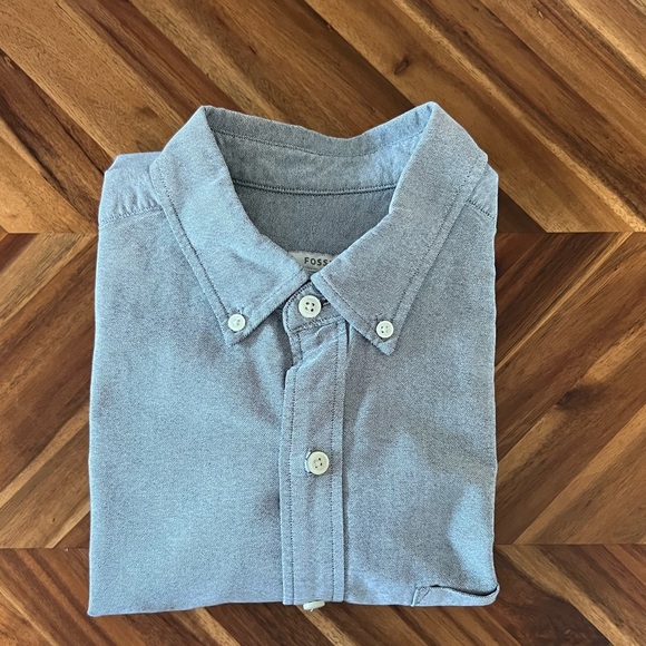 Men’s Fossil Long Sleeve Button Down Shirt - Picture 4 of 4